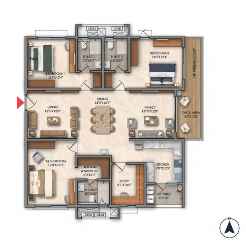 3 BHK Plan